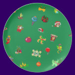 custom christmas plate plates
