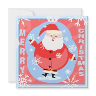 Custom Christmas Santa & Snow Party Invitation