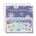 Custom Christmas Snow Day Party Invitation invitation