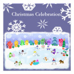 Custom Christmas Snow Day Party Invitation