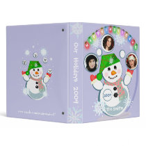 Custom Christmas Snowman Photo Binder