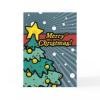 Custom Christmas Tree Greeting Card card