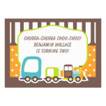 Custom Chugga Train Birthday Party Invitation