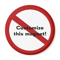 Custom Circle with Slash magnets