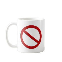 Custom Circle with Slash mugs