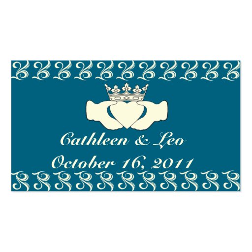Custom Claddagh Business Card Template (front side)