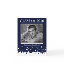 Custom Class of 2010 Graduation Announcement Blue cards