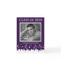 Custom Class of 2010 Graduation Announcement Plum cards