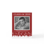 Custom Class of 2010 Graduation Announcement Red cards