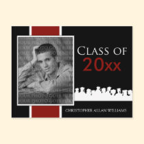 Custom Class of [YEAR] Graduation Announcement postcards