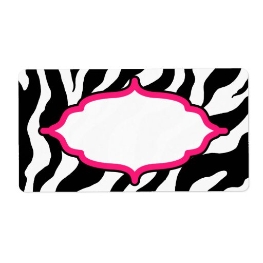 Custom Classic Zebra Labels Zazzle