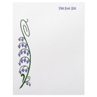 Custom ColoArt Nouveau Flowers Letterhead