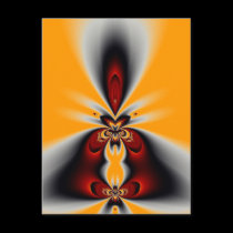 Custom Color Fractal Postcard