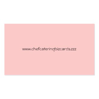 Custom color retro French bird chef baker Business Card