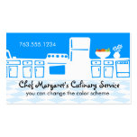 Custom color retro kitchen cooking baking biz card business card template