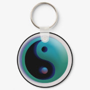 Custom Color YinYang Keychain by webgrrl