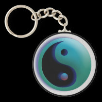 Custom Color YingYang Keychain keychains