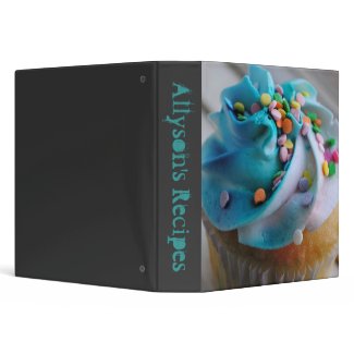 custom Colorful Cupcake Photograph Binder binder