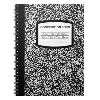Custom Composition Book Black/White School/Teacher Notebook