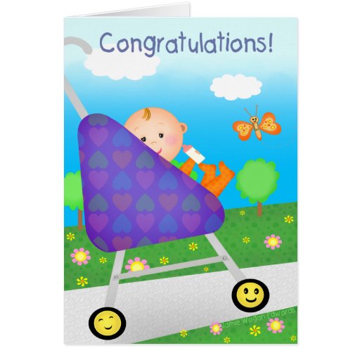 Custom Congratulations New Baby / Arrival Card | Zazzle