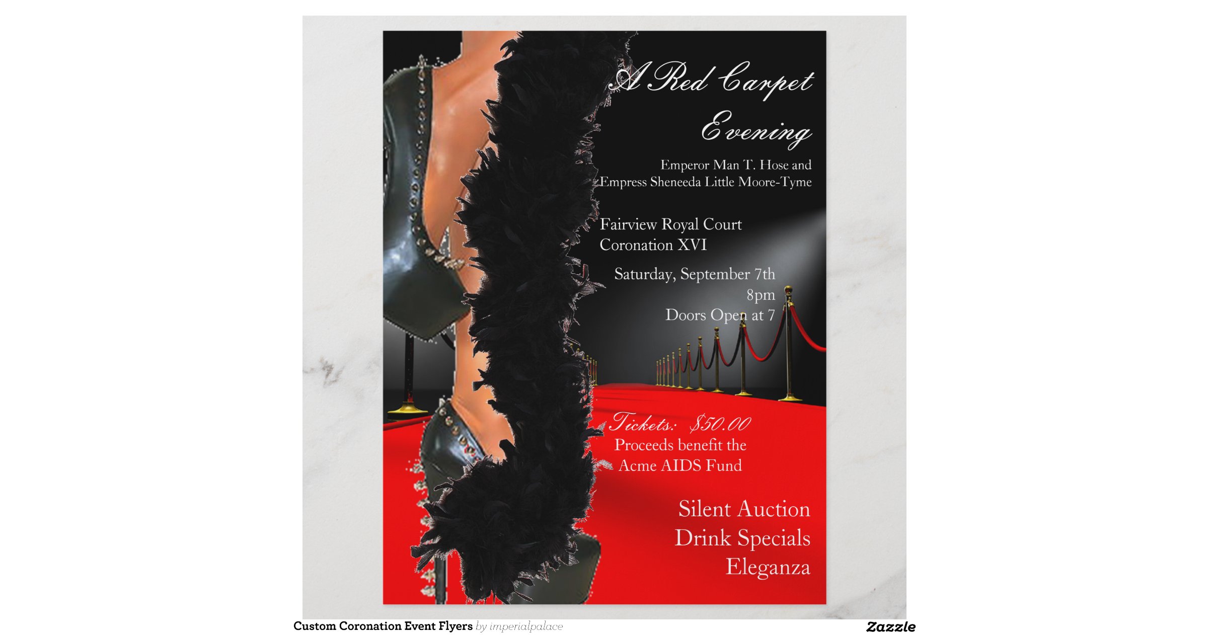Custom Coronation Event Flyers Zazzle