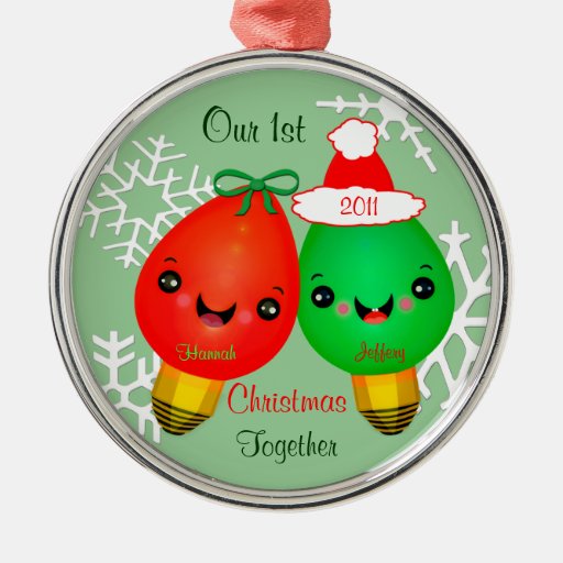 custom couple s first year christmas ornament zazzle custom couple s first year christmas ornament zazzle