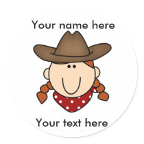 custom cowgirl red Sticker by toddlersplace custom cowgirl red Sticker
