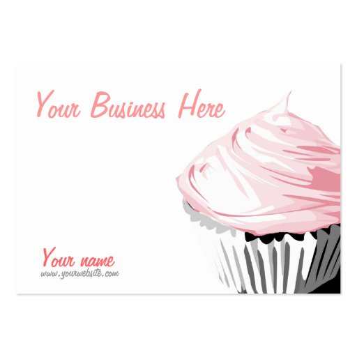 Custom cupcake business cards (front side)