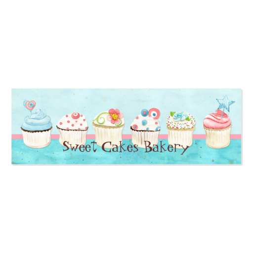 Custom Cupcake Sweet Shoppe Business Cards