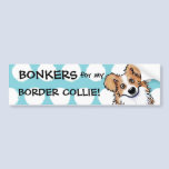Custom Curious Border Collie Bumper Sticker