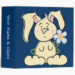 Custom Cute Bunny School 2" binder