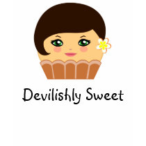 Custom Cute Kawaii Brown Couture Cupcake Character Tshirt
