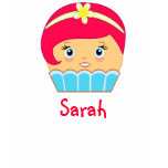 Custom Cute Kawaii Pink Couture Cupcake Character Tshirt