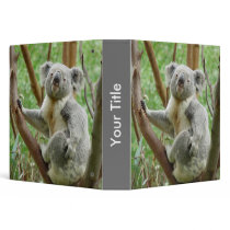 Custom Cute Koala Binder 1.5", 2"