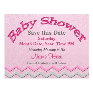 Custom Cute Save the Date for Baby Shower Cards