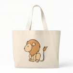 Custom Cute Sitting Baby Lion Cartoon Bags