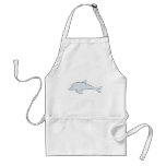 Custom Cute Swimming Dolphin Cartoon aprons