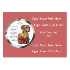 Custom Dachshund Profile Cards profilecard