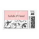 Custom Damask Monogram Initial Wedding Stamps by MonogramGifts Custom Damask Monogram Initial Wedding Stamps