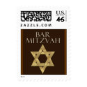 Custom Dark Brown Bar Mitzvah Postage postage by perfectpostage Custom Dark Brown Bar Mitzvah Postage postage