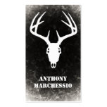 Custom Deer Hunting Skull Business Card Template