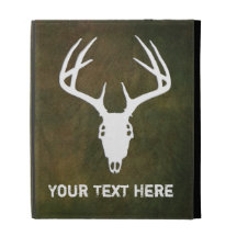 Custom Deer Hunting Skull iPad Folio Cover