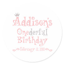 Custom Design - Addison Round Sticker