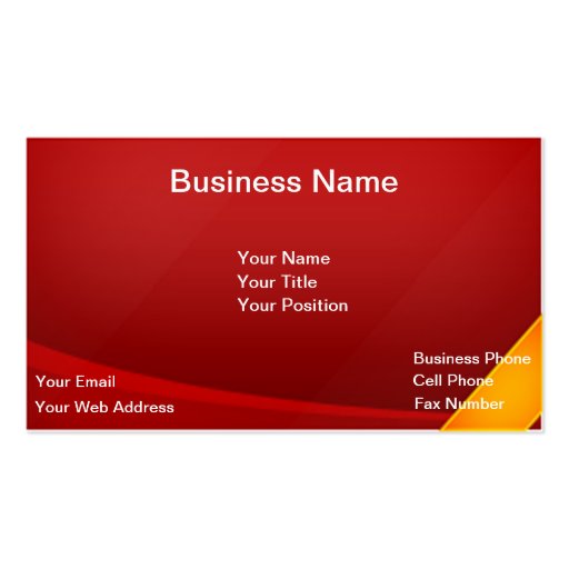 Custom Design All Purpose Business Cards (front side)