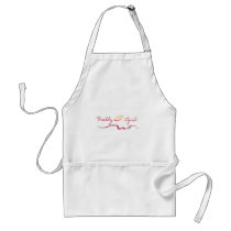 Custom design for Freddy & April's wedding aprons