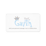 Custom Design - Gavin Personalized Address Label