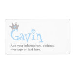 Custom Design - Gavin Shipping Label