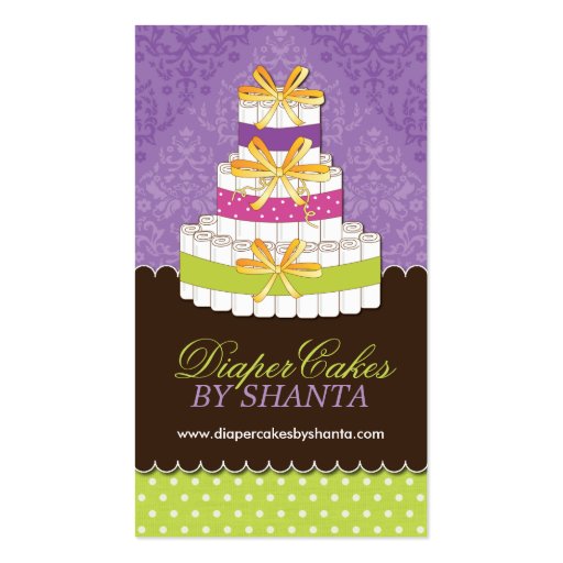 Custom - Diaper Cakes Business Cards (front side)