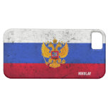 Custom Distressed Russian Flag iPhone Case iPhone 5 Cases