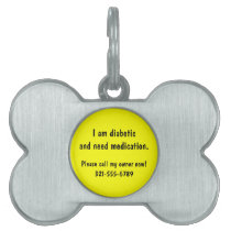Custom Dog or Cat Medical Alert ID Tag pet tags